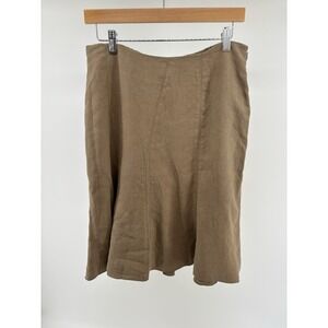 Gunex Skirt Womens 10 100% True Hemp Made in Italy Old Money Classic Chic Preppy